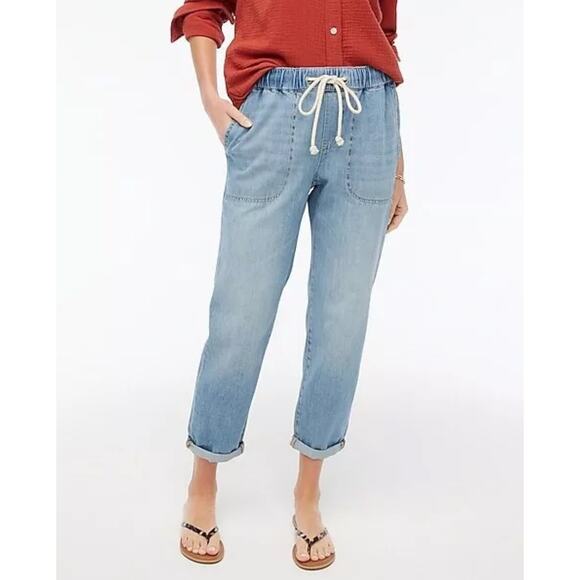 J. CREW | Denim Draw String Pants | 32p - Picture 1 of 6